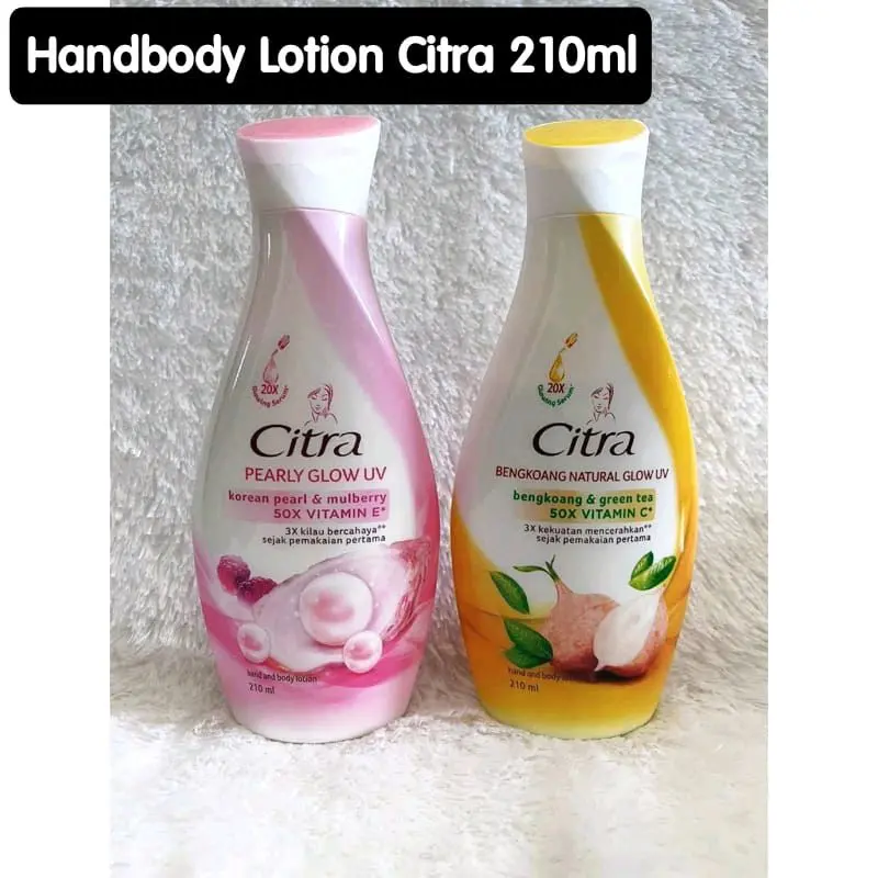 Citra Early Glow UV Korean Pearl & Mulberry Pink Handbody Lotion Badan Pelembab Tubuh Bodylotion 210ml ( Expired 2026 )