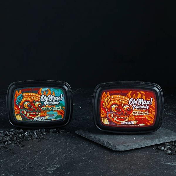 OhMan Pomade Metaksu Water Based 85GR Free Sisir Hitam minyak  rambut 6