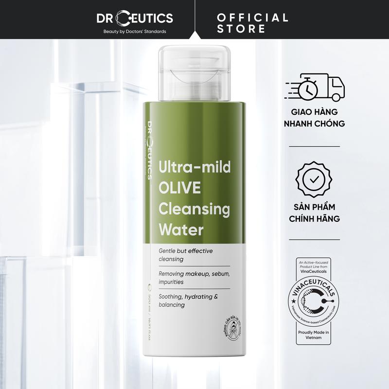 DrCeutics Nước Tẩy Trang Ultra-mild OLIVE Cleansing Water Cho Mọi Loại Da, Da…