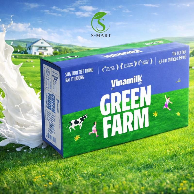 Vinamilk Green Farm Rất Ít Đường 12 lốc 180ml có đáng mua không? Góc nhìn thực tế cho gia đình có con nhỏ