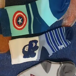 Paket 3 Pasang Kaos Kaki Anak Laki-Laki TK & SD | Motif Kartun Lucu Random | Nyaman & Lembut