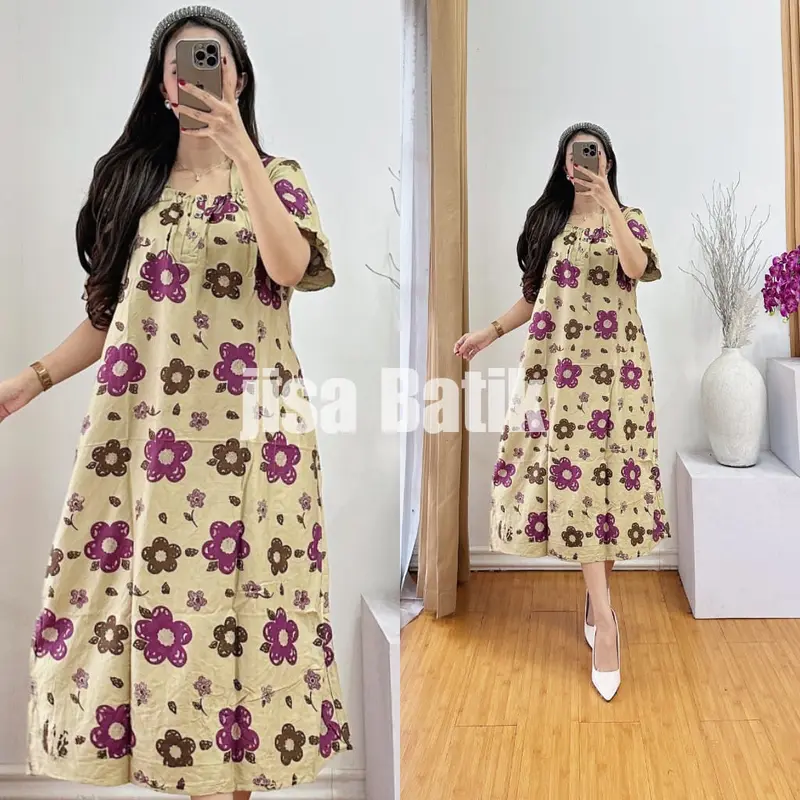 Daster Fuji Rayon Terbaru / Daster Kancing Depan Bumil Busui Kekinian 1