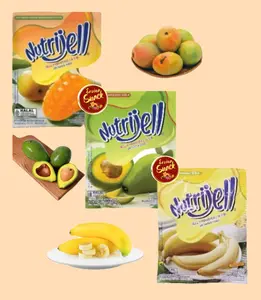 Nutrijell Jelly Varian Alpukat, Pisang Kemasan 30gram Dan Mangga Gedong Kemasan 15gram  Jelly Halal Enak