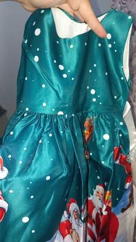 Product Review of [BrandedBaby] Baju Dress Natal Anak Perempuan Satin Printing Lengan Kutung Kids Fashion from s**a 3