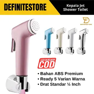 Kepala Jet Shower Closet Bidet Jet Washer Semprotan Toilet Bidet Shower Jet Shower Toilet ABS Premium 1/2 Inch bidets toilets duduk selang wc Keran