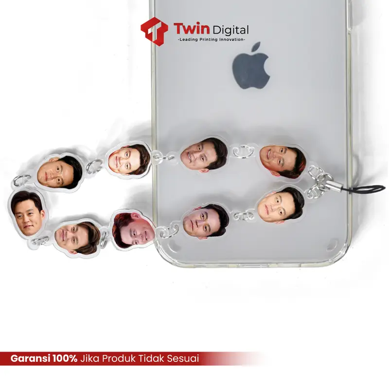Custom Foto Phone Strap / Gantungan Tali HP - Phone Charm Akrilik Drama Korea 3