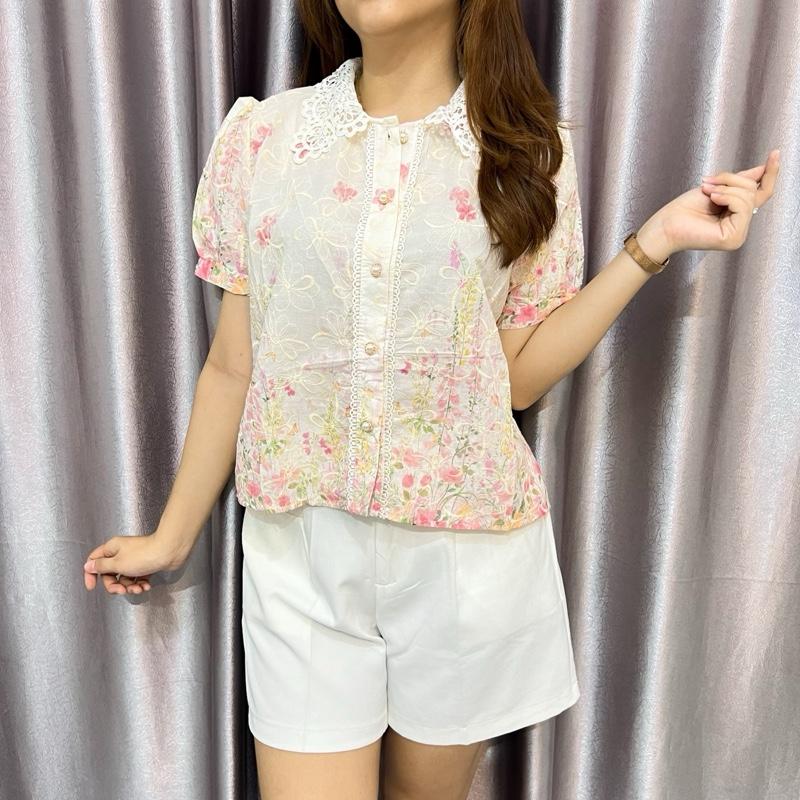 BELOVIE - Crystia Top Fashion Import BKK Premium Bordir Tile Trendy 2
