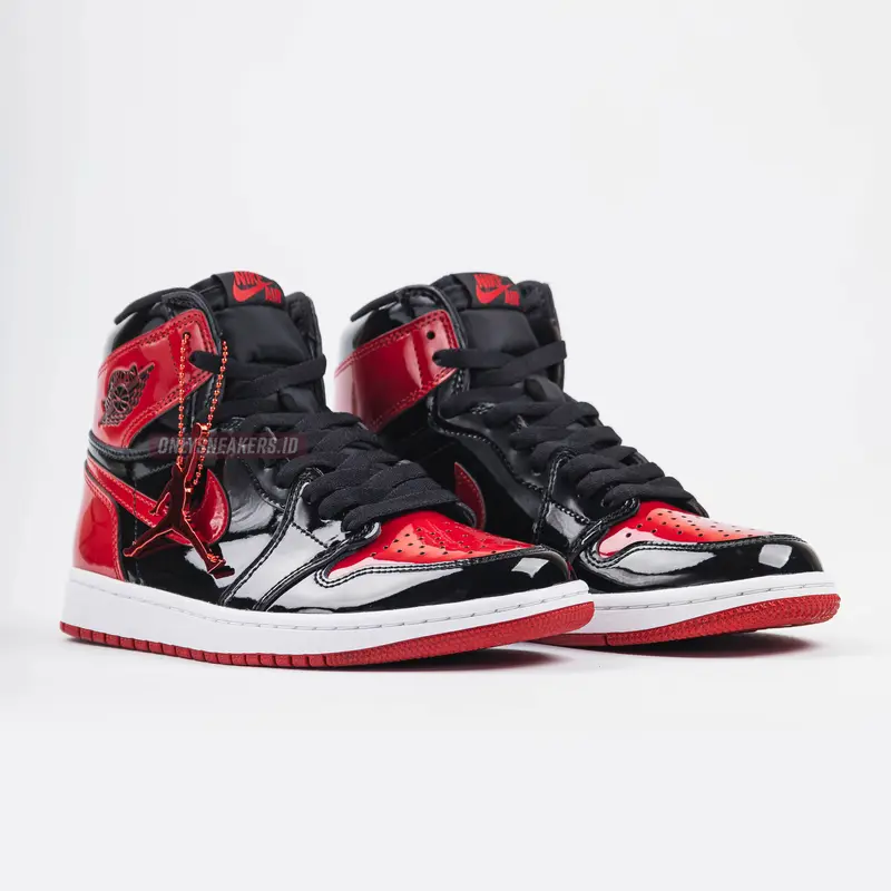 AIR JORDAN 1 HIGH PATENT BRED 2