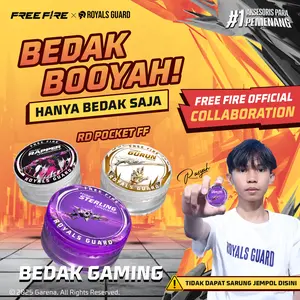 [HANYA BEDAK] ROYALS GUARD Bedak Booyah Royals Dust Free Fire Edition Gaming Anti-Keringat & Anti-Ghost Touch Nano Technology 30 GR Special Edition