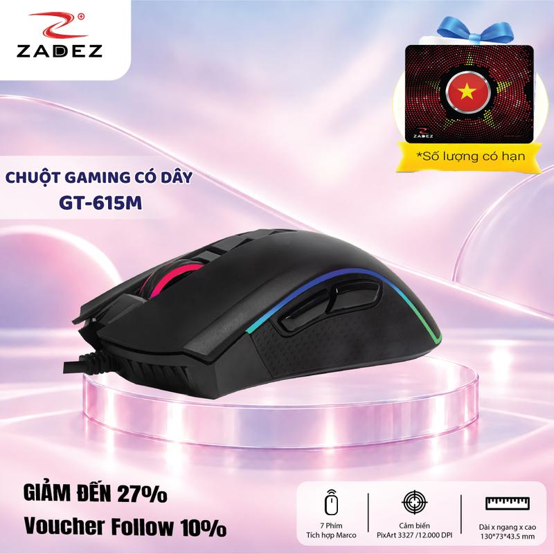 Chuột Gaming Có Dây ZADEZ GT-615M