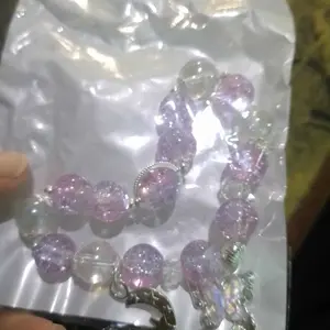 Gelang Bulu Kristal Bulan - Tema Galaxy & Forest Kristal Alami, Handmade Style Korea