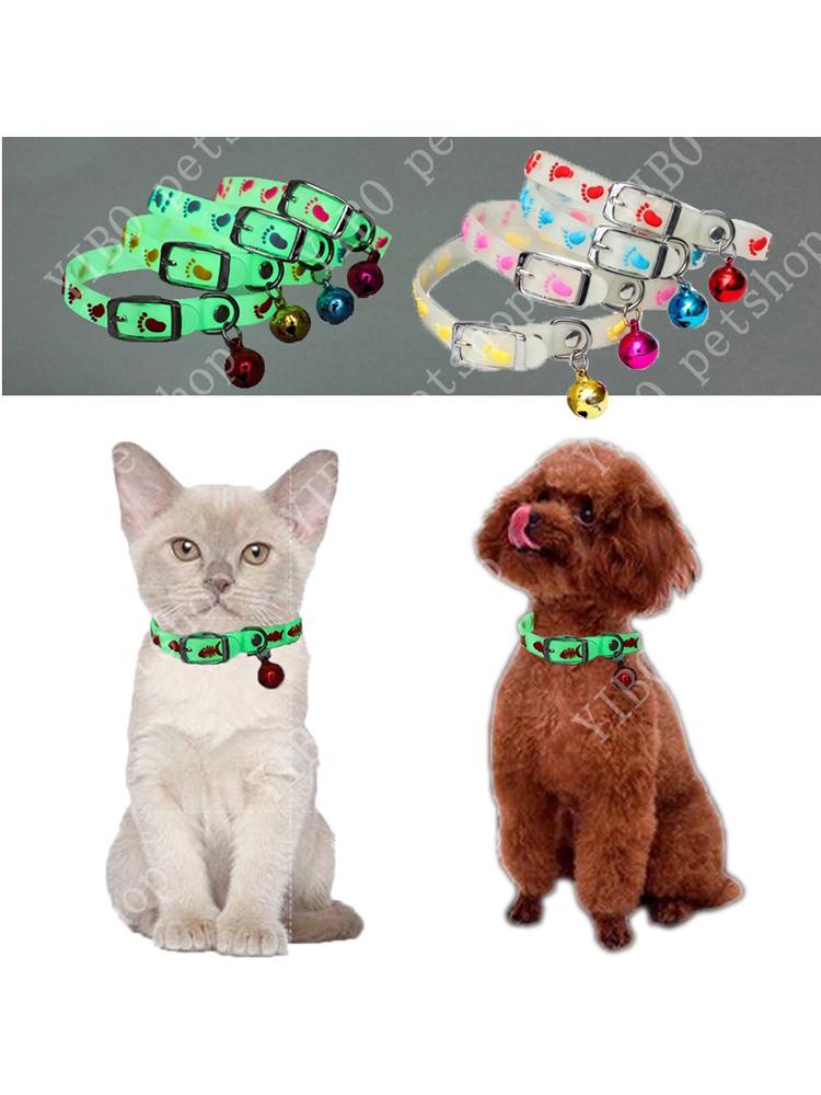 Product Introduction of Pet Glowing puppy Collars with Bells Glow at Night Dogs Cats Necklace Light Luminous Neck Ring Accessories 52