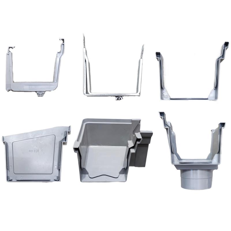PVC Gutter Fitting Grey (PVC Rainwater Gutter System ) Salur - TikTok ...