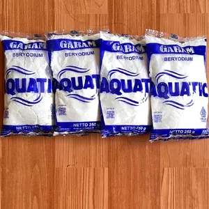 Garam Aquatic 4pcs 250gr (4x250gr) Beryodium Bumbu Dapur Halus Putih Bersih Masak Uyah Salt Rempah Masakan Penyedap Garam Masak