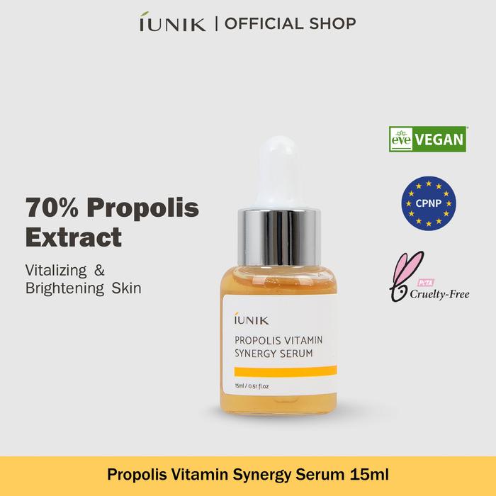 Gambar IUNIK Propolis Vitamin Synergy Serum - 15ml dari IUNIK Indonesia Kota Administrasi Jakarta Utara Tokopedia