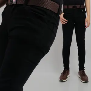 PAKAJI Celana Jeans Panjang Pria Jeans Pria Slimfit Jeans Hitam Pria 004