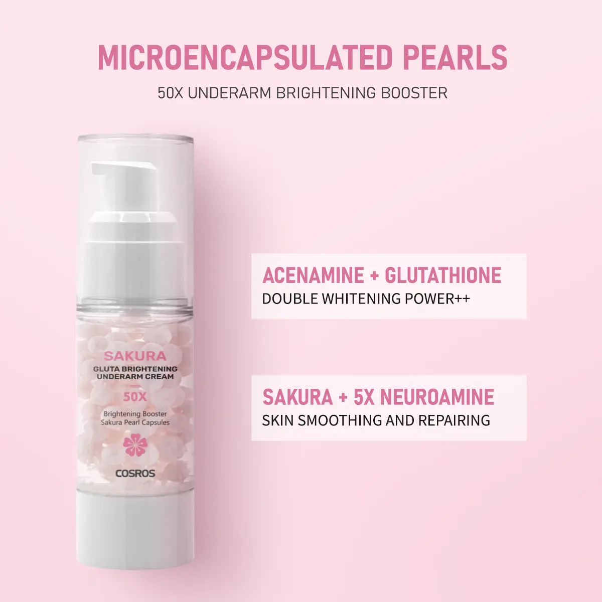 Underarm Whitening Cream SAKURA GLUTA BRIGHTENING BOOSTER CREAM 30g for Armpit Body Dark Skin repair smooth Underarm Whitening Cream SAKURA GLUTA BRIGHTENING BOOSTER CREAM 30g for Armpit Body Dark Skin repair smooth