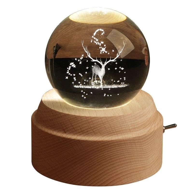 Frozen Aisha Crystal Ball Aisha Princess Music Box Music Box Girl Birthday Gift Girl Children 8