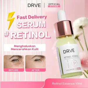 Drve Retinol Essence anti penuaan , anti kerutan, untuk mencerahkan wajah,mengencangkan kulit serta membantu menyamarkan pori pori.