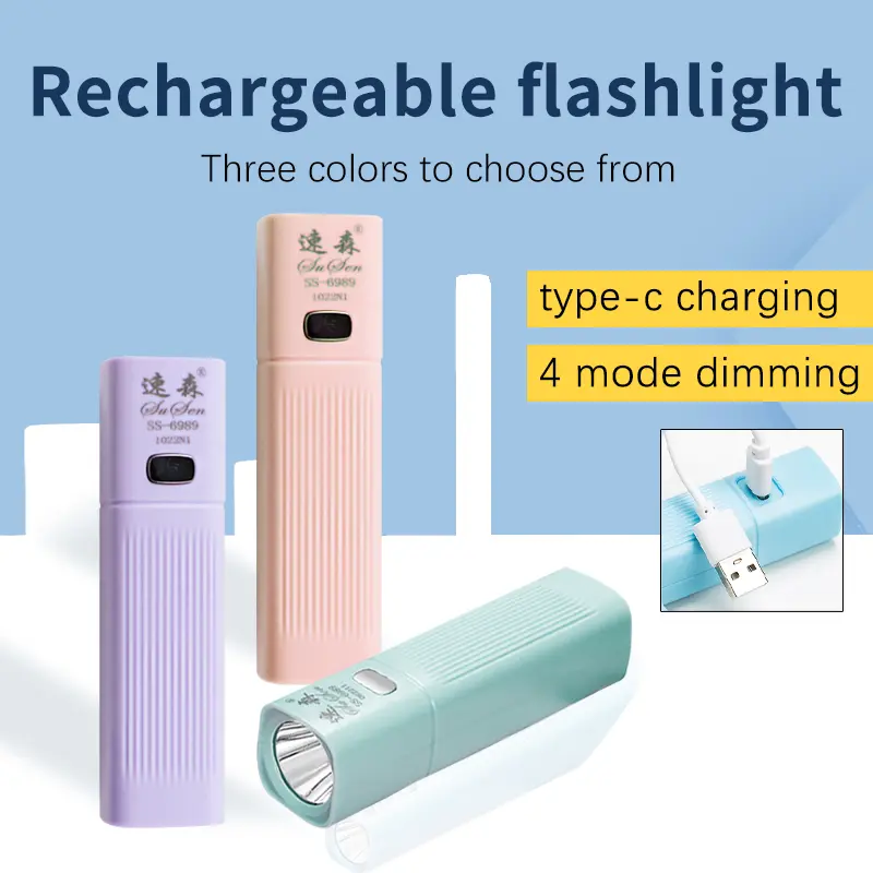 Strong light LED flashlight ultra bright rechargable ultra long endurance camping outdoors home emergency special flashlight
