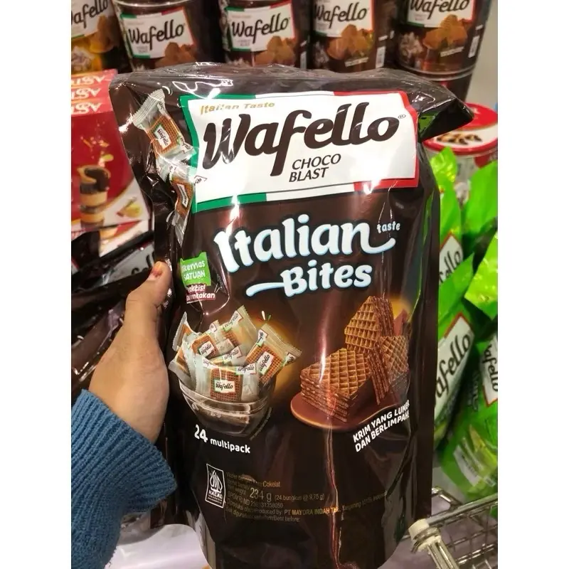 Pch - WAFELLO Wafer Bites Kemasan Pouch isi 24pcs 3