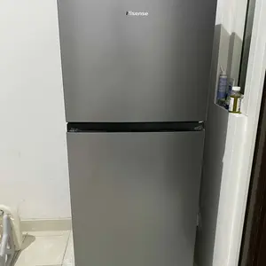 HISENSE-RT266N4IGN-Kulkas 2 Pintu-Kapasitas 223L-Dilengkapi Baja Abubu Premium-Banyak Aliran Udara-Filter Penghilang Baut-Teknologi Tanpa Embun Bekua-Satu Handle-terbuka 90 °-Lampu LED-Big Door Balcony- Multi Air Flow-User Friendly