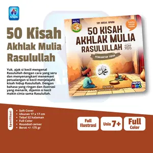 Buku Cerita Anak - 50 Kisah Akhlak Mulia Rasulullah Kisah Pengantar Tidur Soft Cover Pustaka Arafah