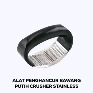 Alat Penghancur Bawang Putih Crusher Stainless Presser Penghalus Parutan Bawang Onion Penggerus