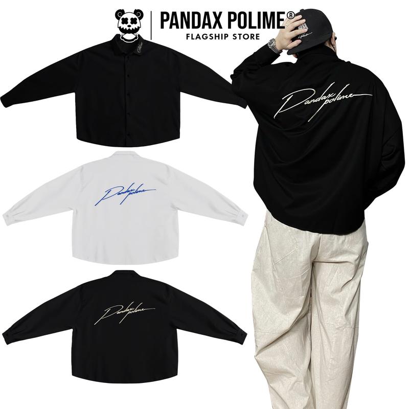 Áo sơ mi big boxy flannel khoác tay dài chống nắng unisex local brand shirt summer spirit streetwear rộng chữ thêu oxford px pandax polime