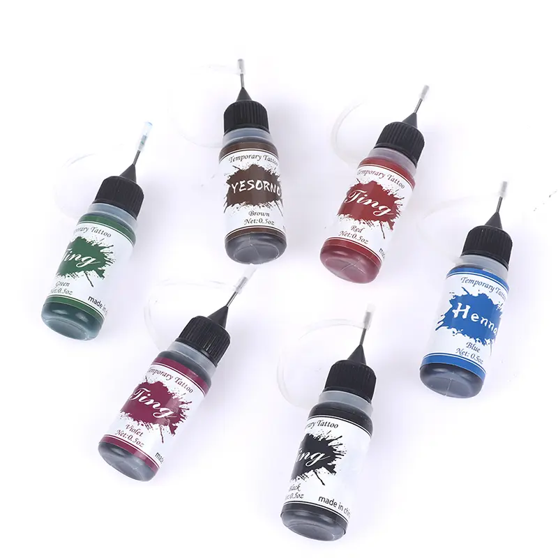 2024 NEW 【Fast Shipping】10ML Temporary Tattoo Ink Fruit Gel Body Art Painting Pigment Tattoo Juice Ink