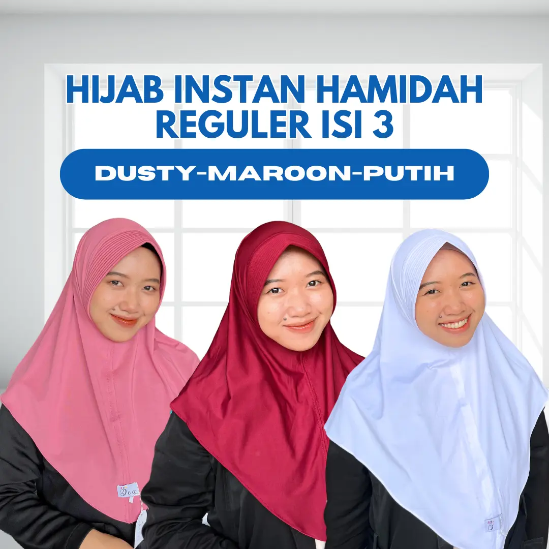 Dusty Pink + Maroon + Putih