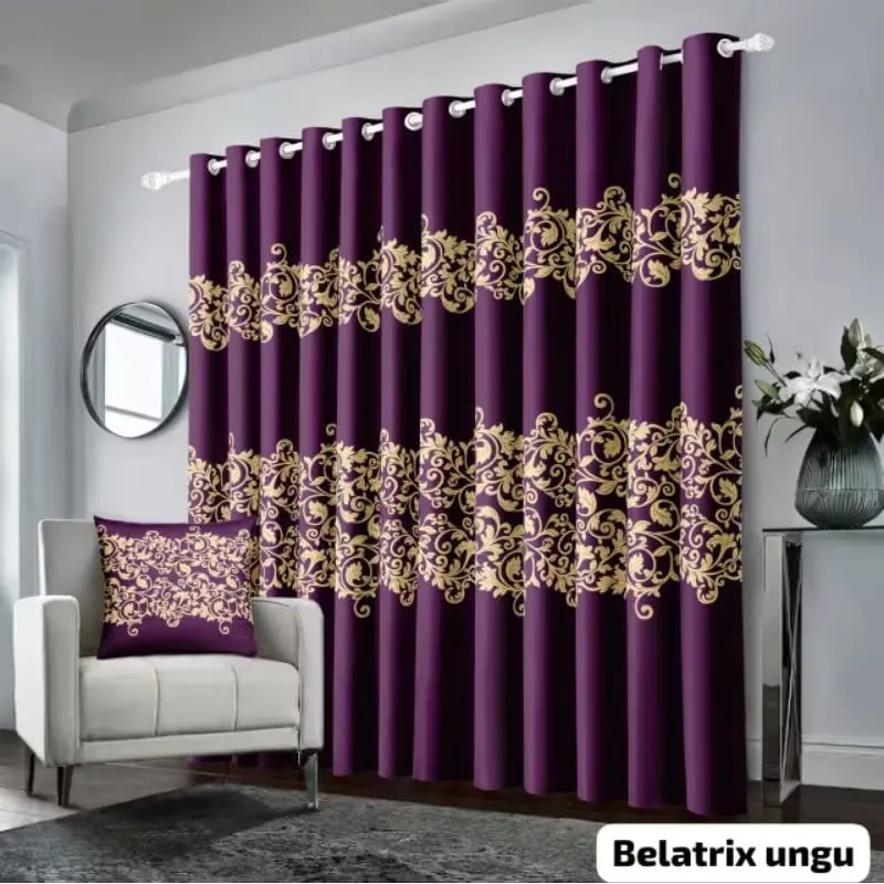 Gorden Smokring 12 Hordeng Pintu Dan Jendela Tirai Minimalis Per Pcs - Curtain 1