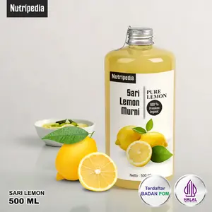 NUTRIPEDIA SARI LEMON MURNI 500ML ORGANIC LEMON JUICE HALAL DAN BPOM