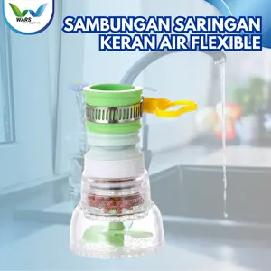 WARS Sambungan Saringan Kran Air Flexible Dengan Batu Maifan Penjernih Air