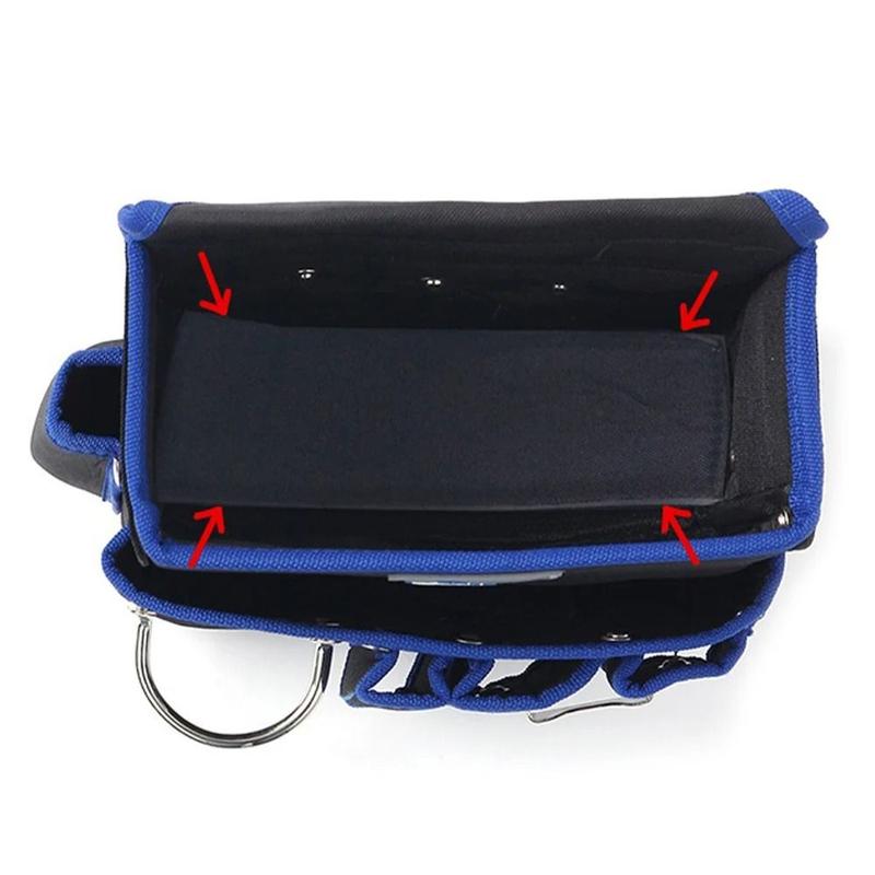 Practical Oxford Cloth Electrician Waist Bag Waterproof Multi-Pocket Tool Pouch Belt Anti-Fall Tool Bag Hardware Tools 7