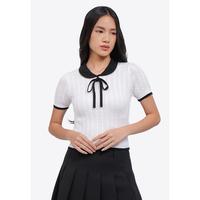 Gambar COLORBOX Tied Collar Knit Polo Top I-TSGKEY225I625-MULTICOLOR - MULTICOLOR, M dari Colorbox Indonesia Kota Bekasi 1 Tokopedia