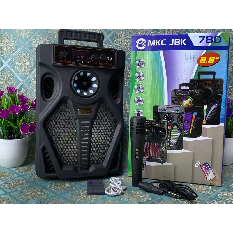 MKC JBK Speaker Bluetooth Portable 8inch Brain Power 7807 Speaker 8 inch Supar Bass Super Jernih Wireless 2