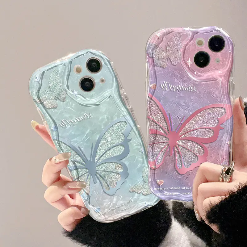Casing Hp OPPO A58 4G A78 4G case HP pelindung silikon Softcase lembut baru Kesing ponsel pola kupu-kupu cantik casing 7
