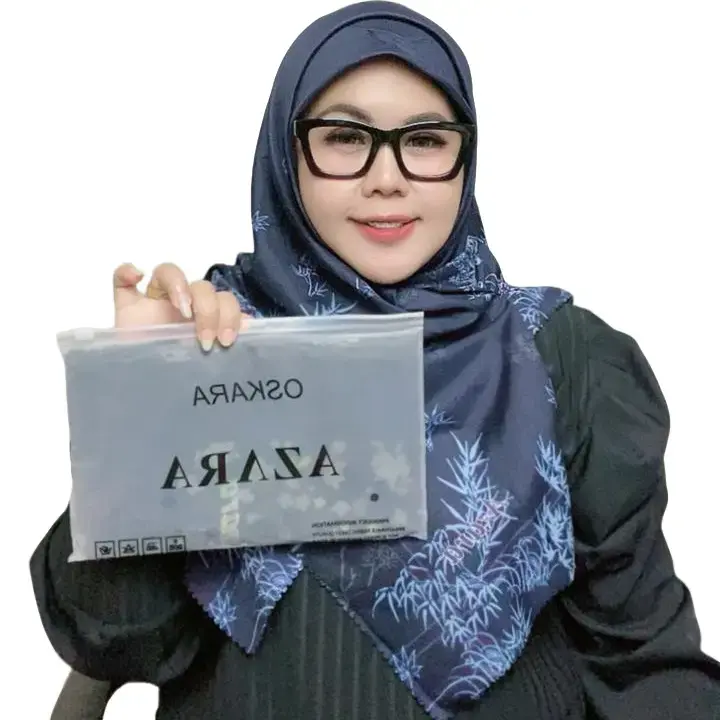 [PAKET HEMAT] Hijab Segi Empat Oskara Motif LC by Azara - Muslim - Square paket  jilbab Kerudung Voal