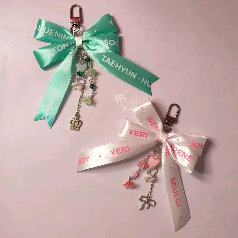 blissties // ribbon bagcharm keychain by decuthings 3