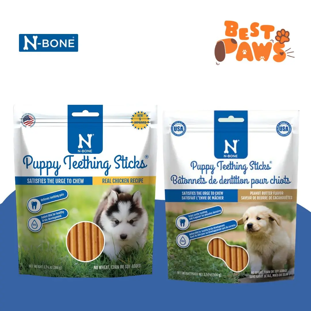 N-Bone Puppy Sticks - 106 gram, Chicken & Peanut Butter Flavor