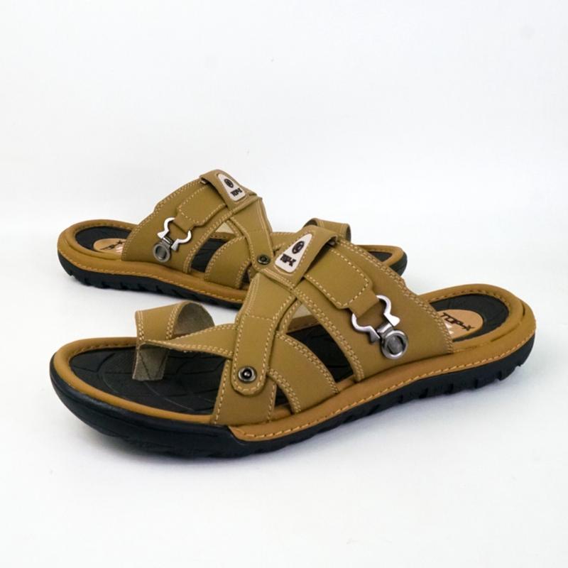 Sandal Pria Sandal Jepit Slop Pria Kulit Premium Sendal Cowok Dewasa Import Terlaris 2024 3