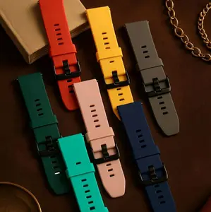 strap karet silikon ukuran 22 mm cocok untuk smartwatch