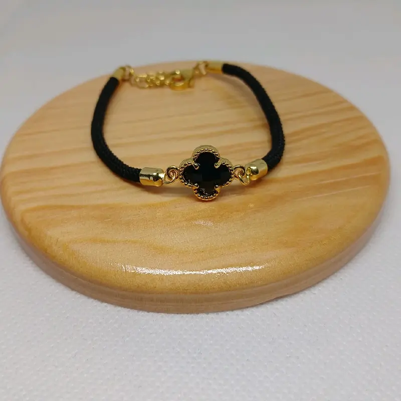 Gelang Tali Motif Cloverr Warna Warni Gelang Hoki Bracelets 1