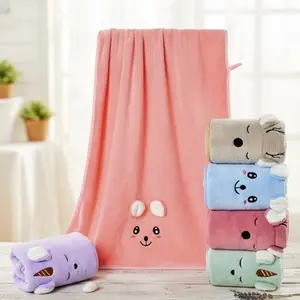 Handuk Bayi Newborn Kuping Motif Kartun Impor 50x100 Lembut dan Nyaman untuk Bayi Anda