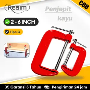 Reaim CATOK C 2" 3" 4" 5" 6" INCI G CLAMP CETOK G Tookie Penjepit Kayu C-Clip Clamp Woodworking Carpentry Gadgets