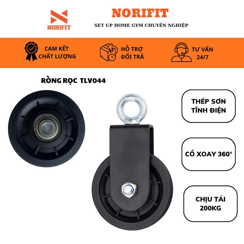 Ròng Rọc Tập Gym Xoay 360 Độ Bánh Xe Ròng Rọc Bánh Xe Rãnh Puli Bánh Dẫn Dây Buli Bánh Xe Kéo Dây TLV044