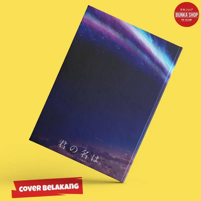 Pocket Note Anime Kimi no Nawa B A6 Hardcover buku Catatan Agenda Planner Jurnal Kertas Putih Psychology Resep 1