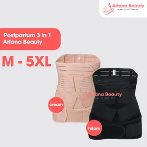 Korset Stagen 3in1 Perut Buncit Ibu Pasca Habis Melahirkan Cesar Normal Sesar Postpartum Adem Shapewear
