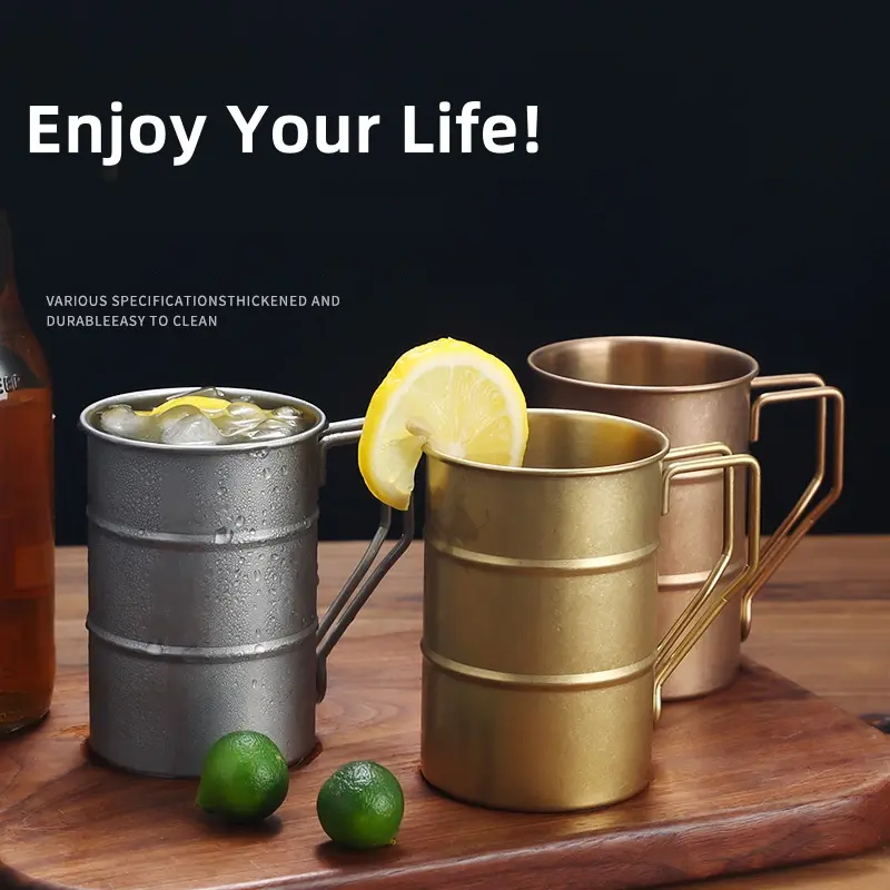 Stainless Steel Cup Heat Cold Insulated Travel Mug Large Capacity Beer Tumbler Big Beer Mug Cup/Soda Glass/Drinkware Mug